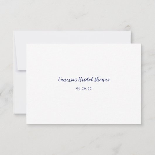 ブルーフローララゲージハネムーンファンドカード 招待状 (裏面)