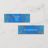 ブルーフローラリアプロファイルカード スキニー名刺 (正面/裏面)