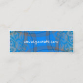 ブルーフローラリアプロファイルカード スキニー名刺 (裏面)