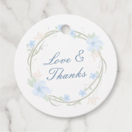 ブルーフローラリースラウンド フェイバータグ