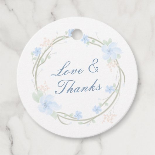 ブルーフローラリースラウンド フェイバータグ (正面)