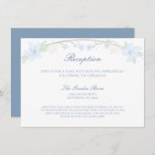 ブルーフローラリース披露宴 エンクロージャーカード (正面/裏面)
