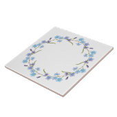 ブルーフローラリース タイル (側面)