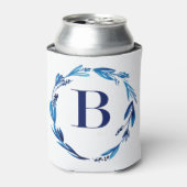 ブルーフローラリース'B' 缶クーラー (缶正面)