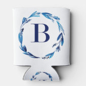 ブルーフローラリース'B' 缶クーラー (裏面)