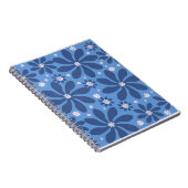 ブルーフローラルパタースタイリッシュン – Acces ノートブック (右側)