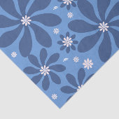 ブルーフローラルパタースタイリッシュン – Acces Wash Cloth 薄葉紙 (詳細)