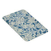 ブルーフローラルパターンアンティークアジアデザイン マグネット (右側)