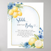 ブルーフローラレモンのメイン絞りベビー ポスター (正面)