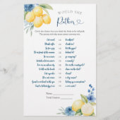 ブルーフローラレモンのメイン絞り彼女はむしろ (正面)