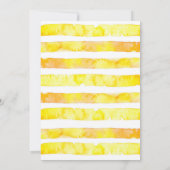 ブルーフローラレモンスイートワン誕生日 招待状 (裏面)