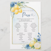 ブルーフローラレモンメインスクイーズあなたの財布の中で (正面)