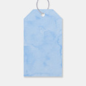 ブルーフローラレモンメインスクイーズブライダルシャワー ギフトタグ (裏面)