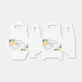 ブルーフローラレモンメインスクイーズブライダルシャワー フェイバーボックス (折り畳みなし)