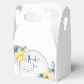 ブルーフローラレモンメインスクイーズブライダルシャワー フェイバーボックス (オープン)