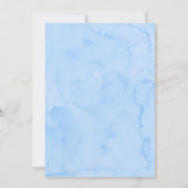 ブルーフローラレモンメインスクイーズブライダルシャワー 招待状 (裏面)