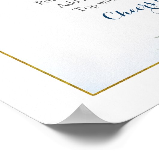 ブルーフローラレモンメインスクイーズミモザバー ポスター (角)