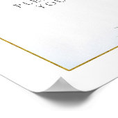 ブルーフローラレモンメインスクイーズ赤ちゃんシャワードリンク ポスター (角)