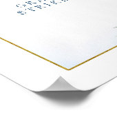 ブルーフローラレモンメイン絞りシャワーフォトブース ポスター (角)