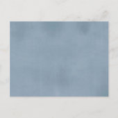 ブルーフローラレモンメイン絞りブックベビー インビテーションポストカード (裏面)