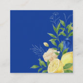 ブルーフローラレモ地中海のン結婚ズ詳細 エンクロージャーカード (裏面)