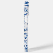 ブルーフローラヴィンテージガーリーモノグラムイニシャル Case-Mate iPhoneケース (裏面 / 右)