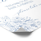 ブルーフローラ優先 ポスター (角)