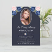 ブルーフローラ写真追悼式 招待状 (スタンド正面)