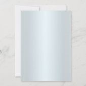 ブルーフローラ及びバタフライ婚約パーティ招待状 招待状 (裏面)