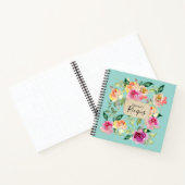 ブルーフローラ名前をカスタムするレシピ帳 ノートブック (内部)