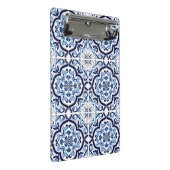 ブルーフローラ地中海のシチリアタイル ミニクリップボード (アングル)