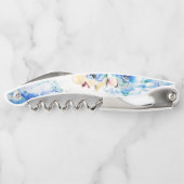 ブルーフローラ女性ウェイターコルクスクリュー ソムリエナイフ (裏面)