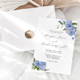 ブルーフローラ庭園の結婚式 招待状