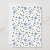 ブルーフローラ庭園の結婚式 招待状 (裏面)