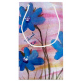 ブルーフローラ感謝していユー抱き枕 スモールペーパーバッグ (裏面)