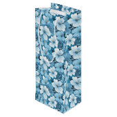 ブルーフローラ抱き枕 ワインギフトバッグ (裏面アングル)