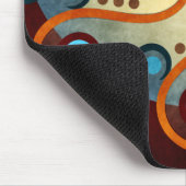 ブルーフローラ抽象芸術ベクトルアートマウスパッド マウスパッド (コーナー)