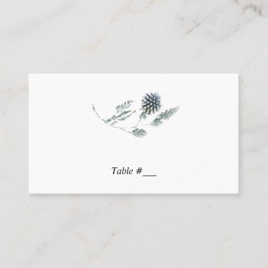 ブルーフローラ植物体結婚体の護衛カード/ プレイスカード (正面)