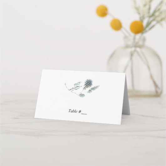 ブルーフローラ植物体結婚体の護衛カード/ プレイスカード (正面)