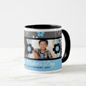 ブルーフローラ母の日2写真 マグカップ (正面右)