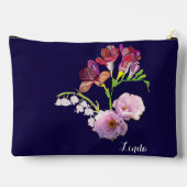 ブルーフローラ母の日 アクセサリーポーチ (裏面)