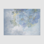 ブルーフローラ水色ポピーのデコページ 薄葉紙 (正面)