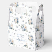 ブルーフローラ男の赤ちゃんシャワーキャンディーボックス フェイバーボックス (オープン)