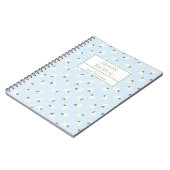 ブルーフローラ祈りの言葉仕訳帳 ノートブック (左側)