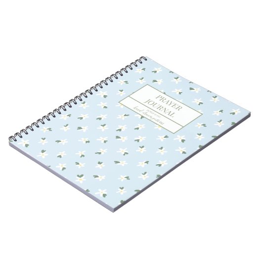 ブルーフローラ祈りの言葉仕訳帳 ノートブック (左側)