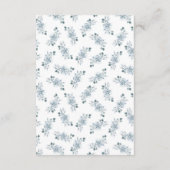 ブルーフローラ結婚ズ エンクロージャーカード (裏面)