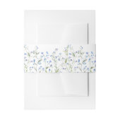 ブルーフローラ結婚ズ 招待状ベリーバンド (正面例)