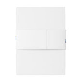 ブルーフローラ結婚ズ。水彩冬の植物 招待状ベリーバンド (裏面例)