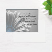 ブルーフローラ結婚ハイライトのチャリティー特典カード (デスク)