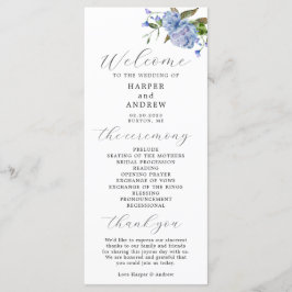 ブルーフローラ結婚式プログラム プログラム